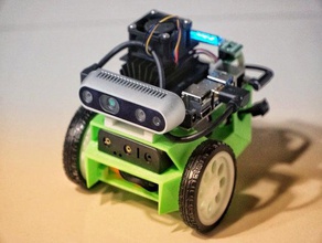 jetbot realsense de montagem robótica intel jetson nvidia nano 3d print model - Mito3D