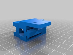 y tensioner modified bracket 3d printer parts belt tarantula pro axis 3d print model - Mito3D