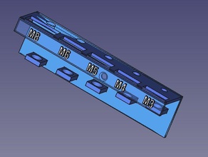 portafiliera hobby filetto filiera porta de suporte supporto thread 3d print model - Mito3D