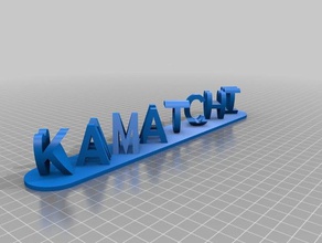 kamatchi manoj Schilder & logos kundengebundene 3d print model - Mito3D
