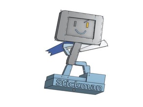 stickman Skulpturen 3d print model - Mito3D
