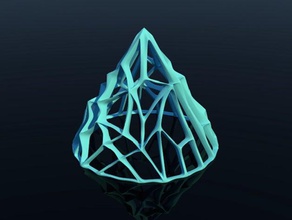 cool geometry art cinema 4d pyramid 3d print model - Mito3D