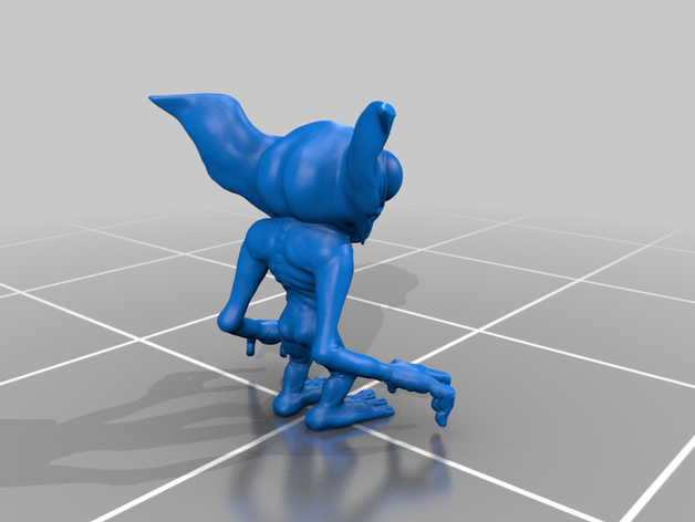 hopkinsville goblin heykeller uzaylı cin ufo 3D print model - Mito3D