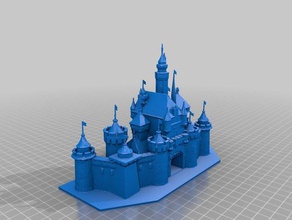 sleeping beauty castle disneyland 3d printing 3d print model - Mito3D