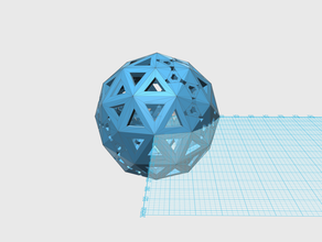 geodesic2vspherecustompattern0002 matematik sanatı kubbe jeodezik küre 3d print model - Mito3D
