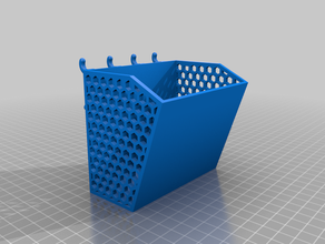 pegboard basket remixed containers 3d print model - Mito3D