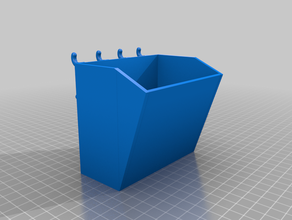 pegboard basket remixed again containers 3d print model - Mito3D