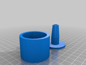 fountain fitting & lens cap 3d print model - Mito3D