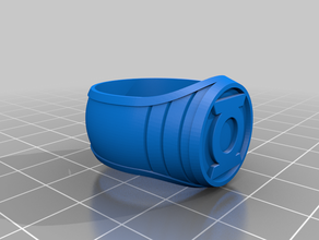 linterna verde anillo de mezclar los anillos la 3d print model - Mito3D