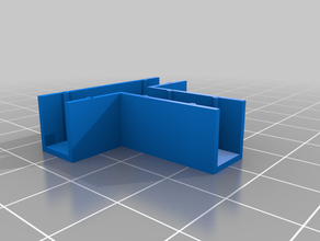 t-connector butt connector freecad stossverbinder 3d print model - Mito3D