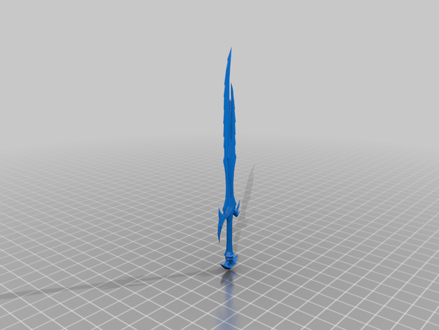 daedric greatsword video games 3D print model - Mito3D