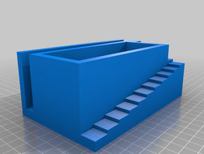 vaso organizzatore arredamento arhitecture di concreto desk organizer fiori pot scalinata scale 3d print model - Mito3D