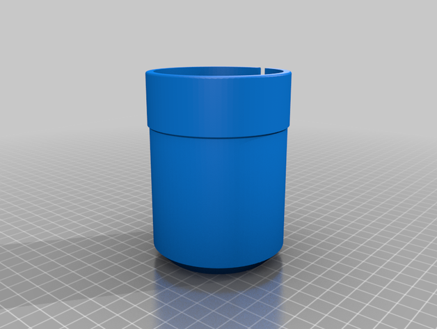 isolamento termico bicchiere fessura food & drink birra titolare l'isolamento termica tumbler 3D print model - Mito3D