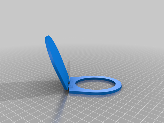 bricscad el asiento del inodoro cuarto de baño toilette 3D print model - Mito3D