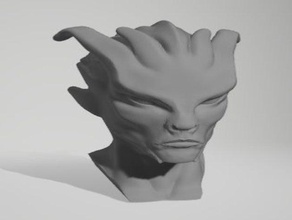 draken tête 3d kitbash les créatures 3dkitbash 3d print model - Mito3D