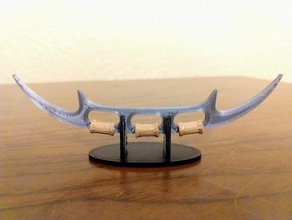 mini bat'leth props klingon star trek tng 3d print model - Mito3D
