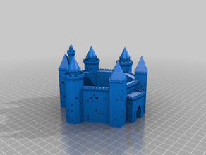 meine angepasste medieval fortress 2 Gebäude & Strukturen kundengebundene 3d print model - Mito3D