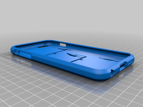iphone 6s+ case silouhette design mobile phone 3d print model - Mito3D