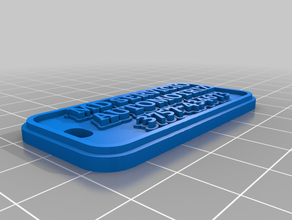minha personalizado de várias linhas tag porta-chaves sinais e logotipos 3d print model - Mito3D