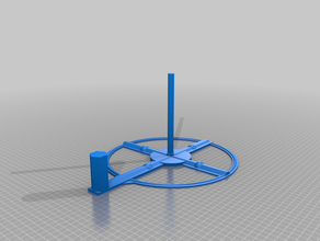 horizontal support de bobine 3 kg - pour bobines filaments Imprimante 3d accessoires 3kg la filament 3d print model - Mito3D