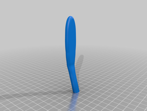 trucco manico del pennello strumenti di disegno applicare card la maniglia 3d print model - Mito3D
