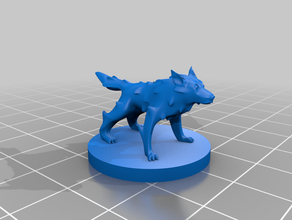 wolf - midnight games 28mm animal dnd dungeons dragons encounter mini miniature miniatures minis monster pathfinder roleplaying rpg tabletop taleofenki 3d print model - Mito3D