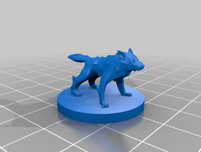 kurt - wolf oyunlar dnd dungeons dragons mini Minyatürler pathfinder taleofenki 3d print model - Mito3D