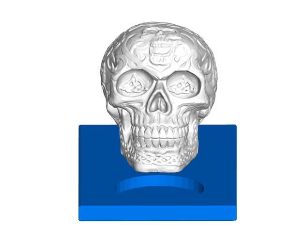 celtic skull tealight candle holder decor tealightholder 3D print model - Mito3D