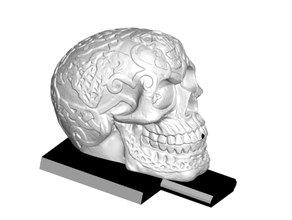 celtic skull incense burner interchangeable decor holder 3d print model - Mito3D