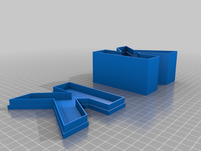 letter k box containers 3d print model - Mito3D