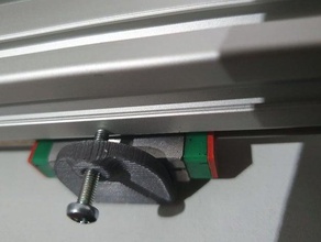 simple mgn12 rail alignment tool 3d printer parts blv mgn 3d print model - Mito3D