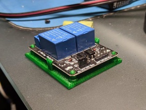 dual-relais-Modul-support-Komponente diy Komponente dual-relais mount relais-platine montieren Neuladen 3d print model - Mito3D