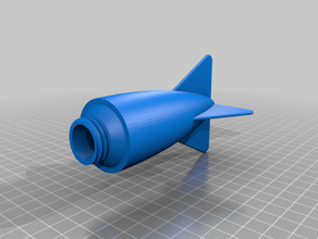 hollow pool torpedo toys & games toy 3d print model - Mito3D
