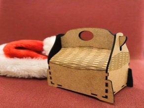 kutu çikolata yiyecek ve içecek kutusu hediye chrismas Noel lasercut Sevgililer Günü hediyeleri 3d print model - Mito3D