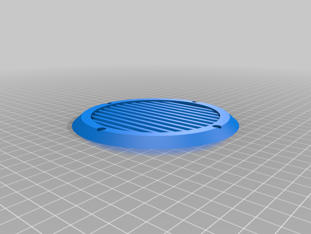 simple customizable speaker grill audio 3D print model - Mito3D