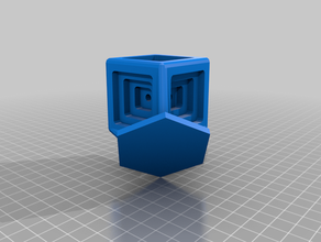 meine angepasste cube n Skulpturen kundengebundene 3d print model - Mito3D