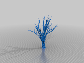arbre nu art abstraite de l'automne d'arbre en 3d print model - Mito3D