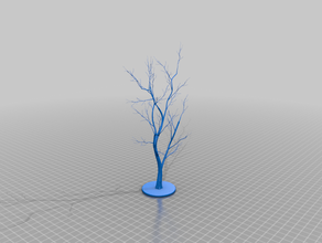 bare tree art abstract fall 3d print model - Mito3D