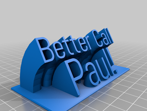 better call paul office customized 3d print model - Mito3D