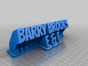 barry brooks de la oficina personalizado 3d print model - Mito3D