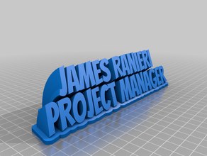 james ranieri office customized 3d print model - Mito3D