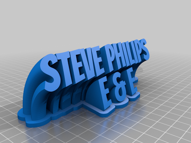 steve philips office personalizado 3D print model - Mito3D