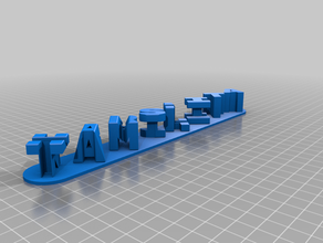 tbill sinais e logotipos personalizado 3d print model - Mito3D
