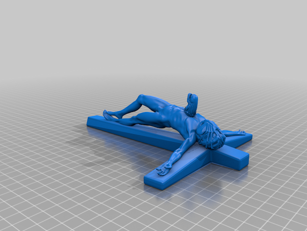 crucifixo xenomorph a arte 3D print model - Mito3D