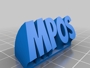 sweep mpos customized 3d print model - Mito3D