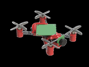minuscule whoop p2 en carbone renforcé de course drone r c véhicules 3d print model - Mito3D