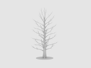 albero spoglio modelli art caduta terra paesaggio 3d print model - Mito3D