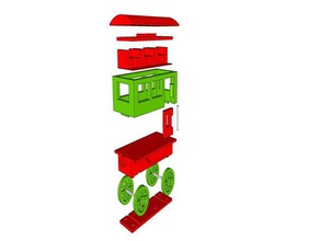 toy train carriage & game accessories 3d print model - Mito3D