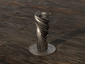 twisted abstract art thing 3d print model - Mito3D
