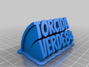 torcida verde 84 office customized 3d print model - Mito3D
